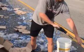Gaming company truck spills thousands of dice onto highway, rolls a 756,000